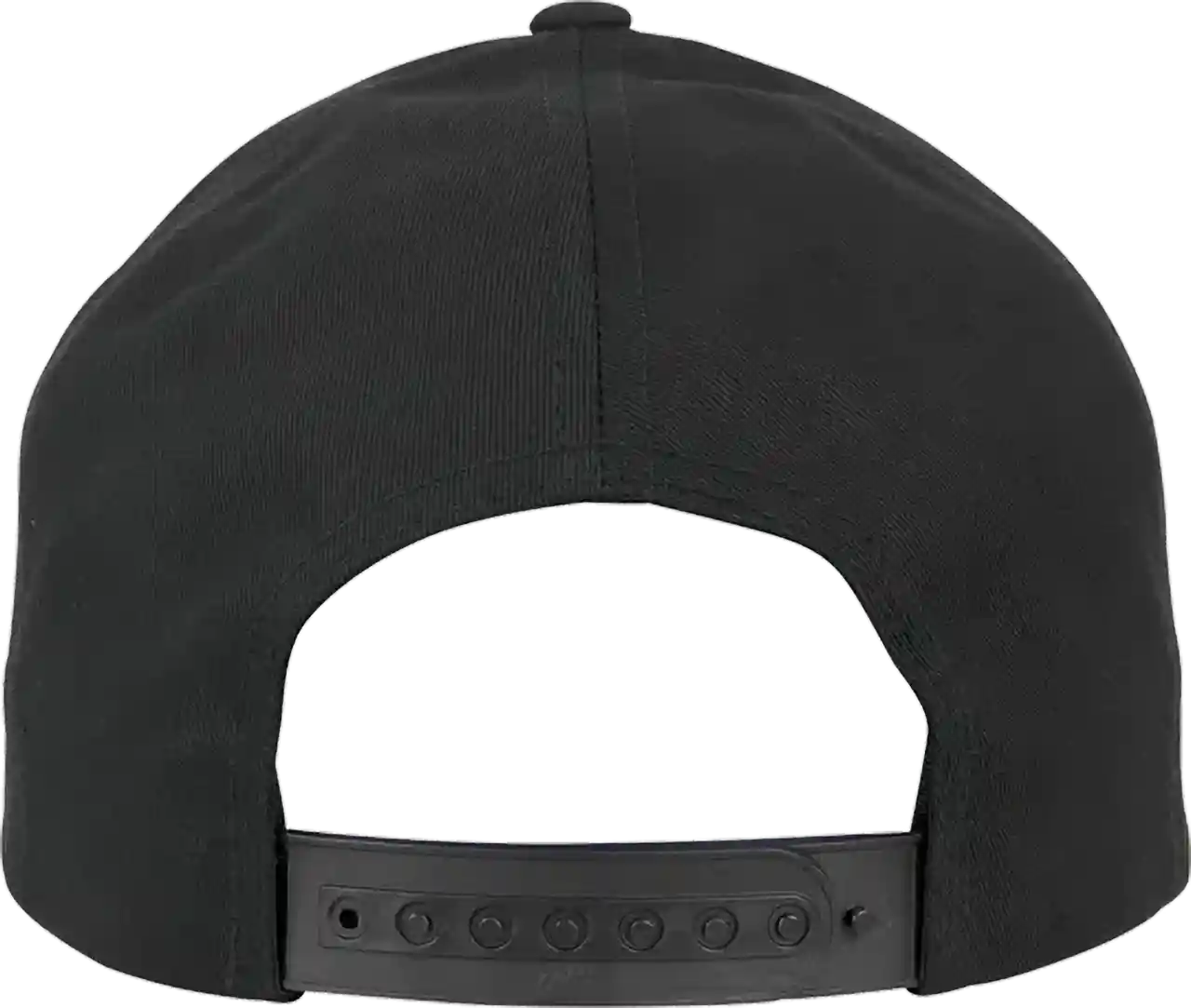 Basecap 5 Panel All Black Wappen